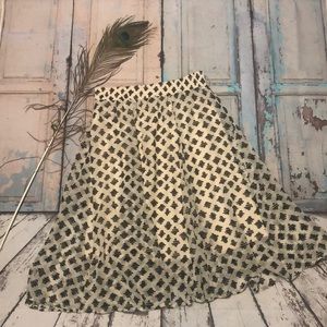 Mid length flowy skirt